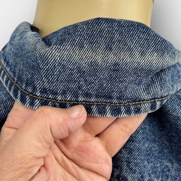 Nevada Men's Denim Flannel-Lined Jacket Blue Large‎ 44 – Workwear Casual Layer - Picture 9 of 11